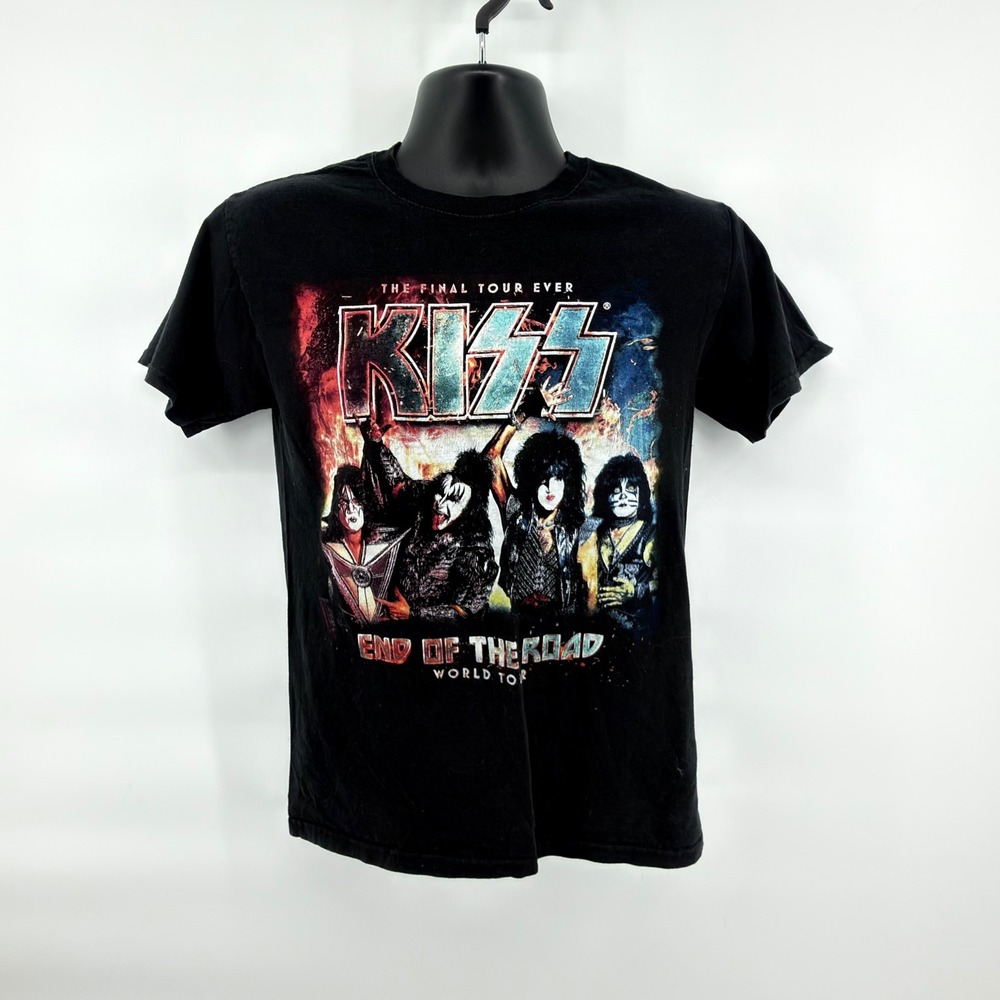 KISS‎ End of the Road World Tour 2019 Concert T Shirt Fruit of the Loom Mens S